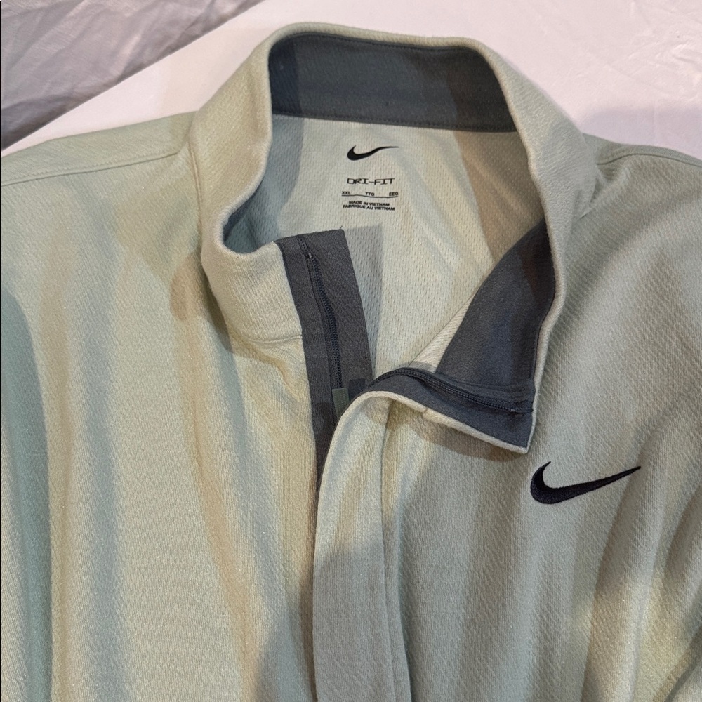 Nike Shirt Athletic Golf Dri-Fit Performance 1/4 Zip Pullover Large New‎
